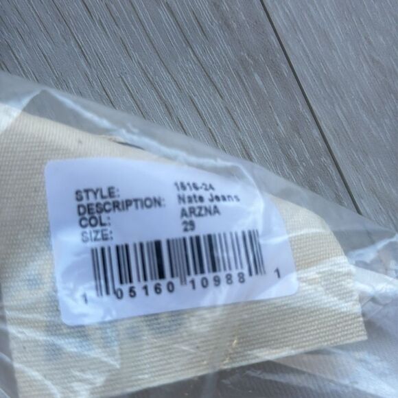 SER.O.YA NATE‎ SKINNY JEAN OFF WHITE UNISEX SIZE 29 NWT in packaging - Picture 7 of 7